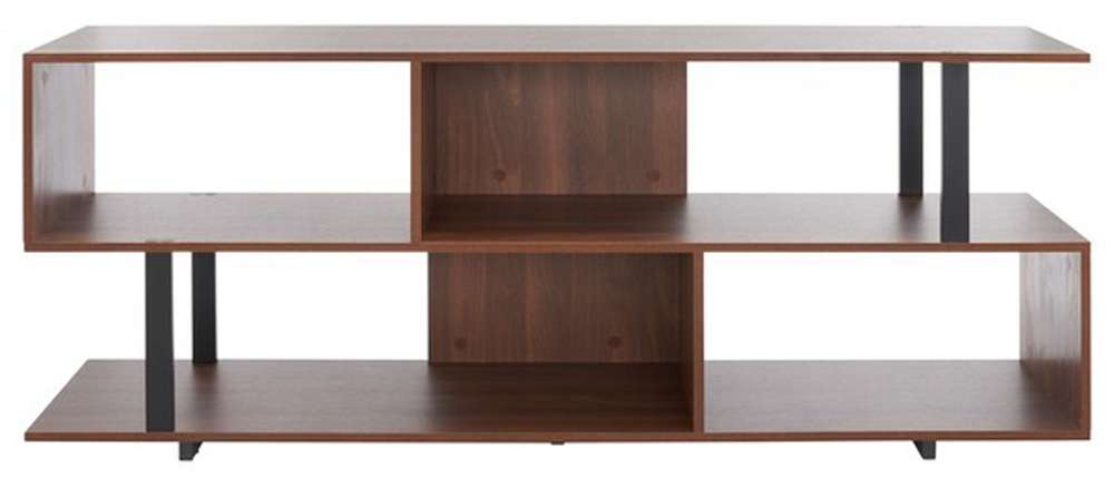 Safavieh - Jarrett Large Media Stand - Walnut - Black - MED9300A veiw 1