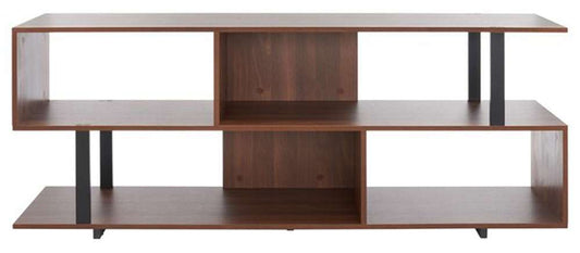 Safavieh - Jarrett Large Media Stand - Walnut - Black - MED9300A veiw 1