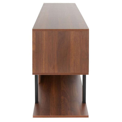 Safavieh - Jarrett Large Media Stand - Walnut - Black - MED9300A veiw 4