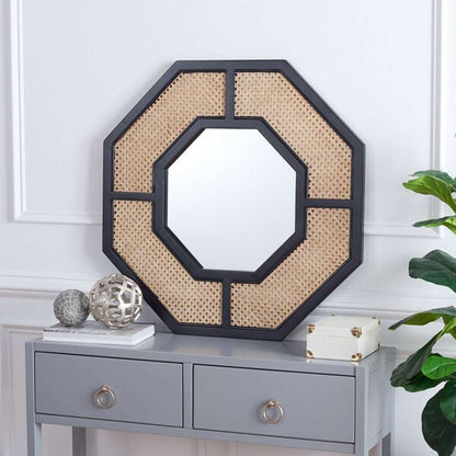 Safavieh - Jarvie 30.4in Mirror - Black - Natural - MRR2017A veiw 2