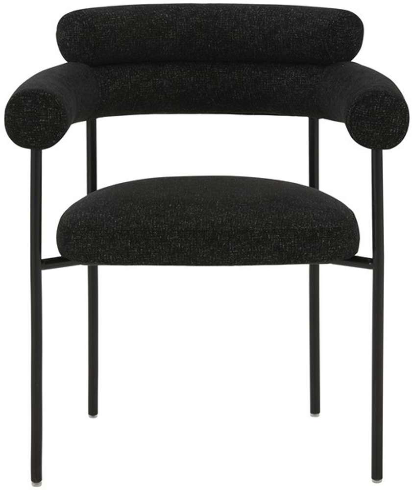 Safavieh - Couture - Jaslene Curved Back Dining Chair - Black - White - SFV4791C veiw 1