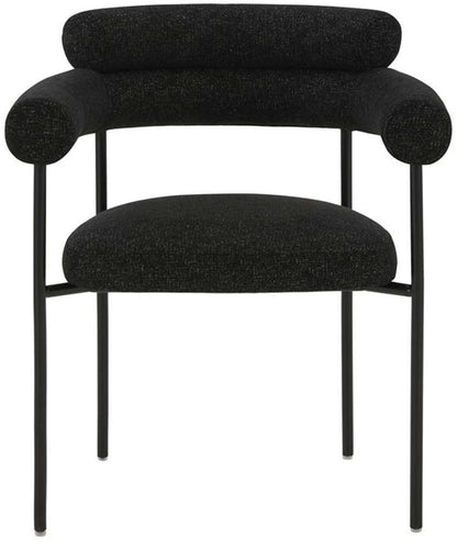 Safavieh - Couture - Jaslene Curved Back Dining Chair - Black - White - SFV4791C veiw 1