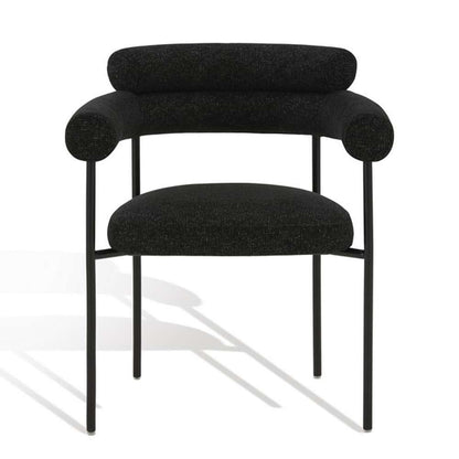 Safavieh - Couture - Jaslene Curved Back Dining Chair - Black - White - SFV4791C veiw 2