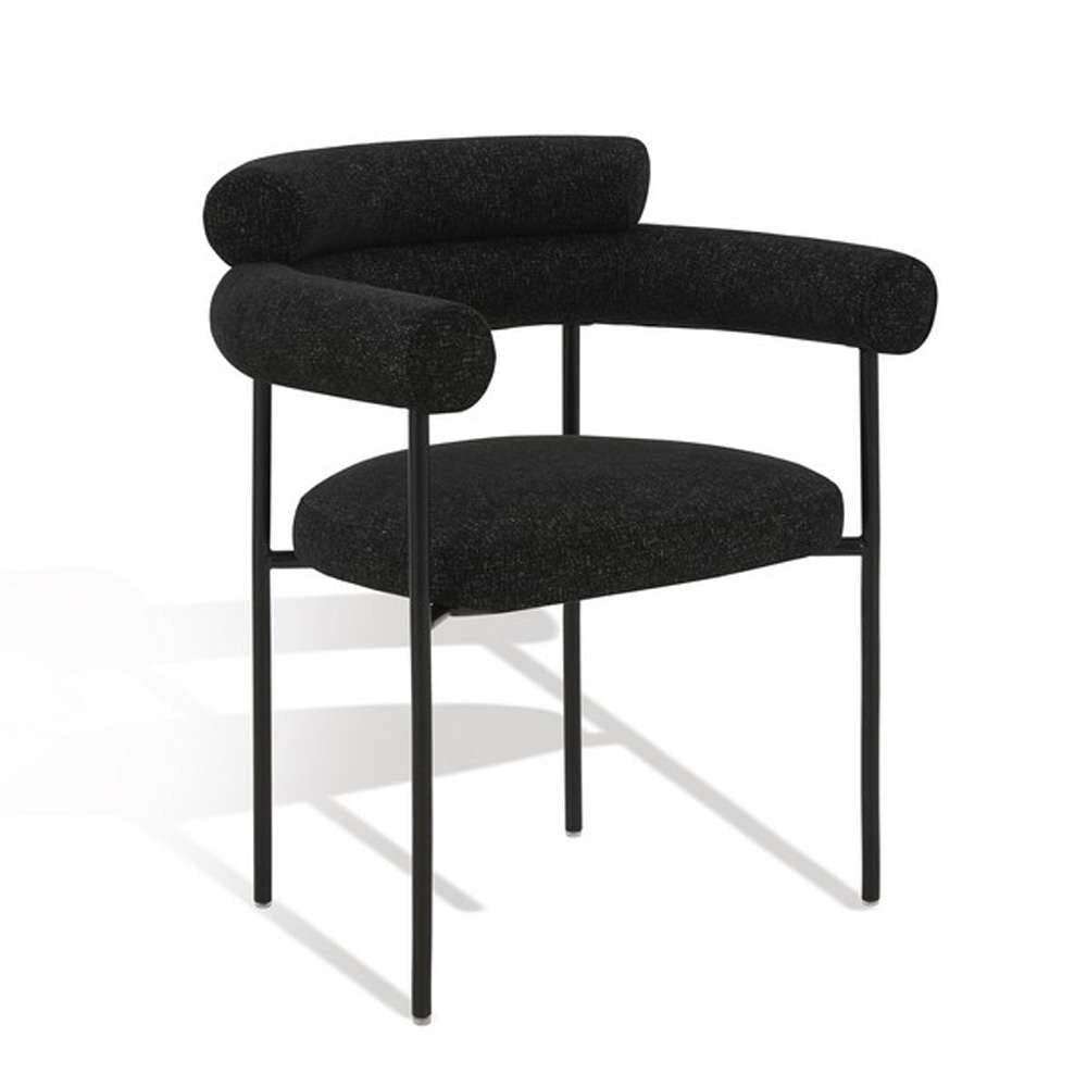 Safavieh - Couture - Jaslene Curved Back Dining Chair - Black - White - SFV4791C veiw 4