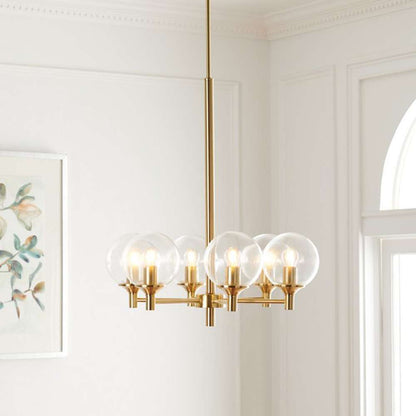 Safavieh - Jayde 6Lt 28in Chandelier - Gold - CHA7005A veiw 2