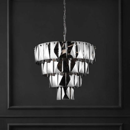 Safavieh - Couture - Jaylee Crystal 4 Tier Chandelier - Nickel - Dark Grey - CTL1055A veiw 1