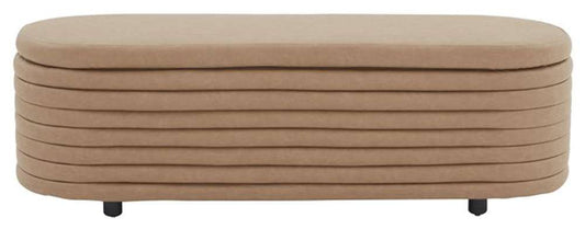 Safavieh - Couture - Jaymie Storage Bench - Camel - Black - SFV5040F veiw 1