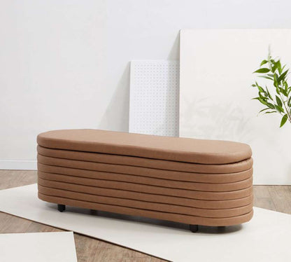 Safavieh - Couture - Jaymie Storage Bench - Camel - Black - SFV5040F veiw 2