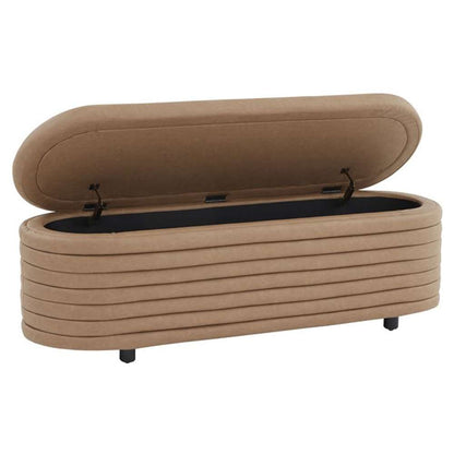 Safavieh - Couture - Jaymie Storage Bench - Camel - Black - SFV5040F veiw 3