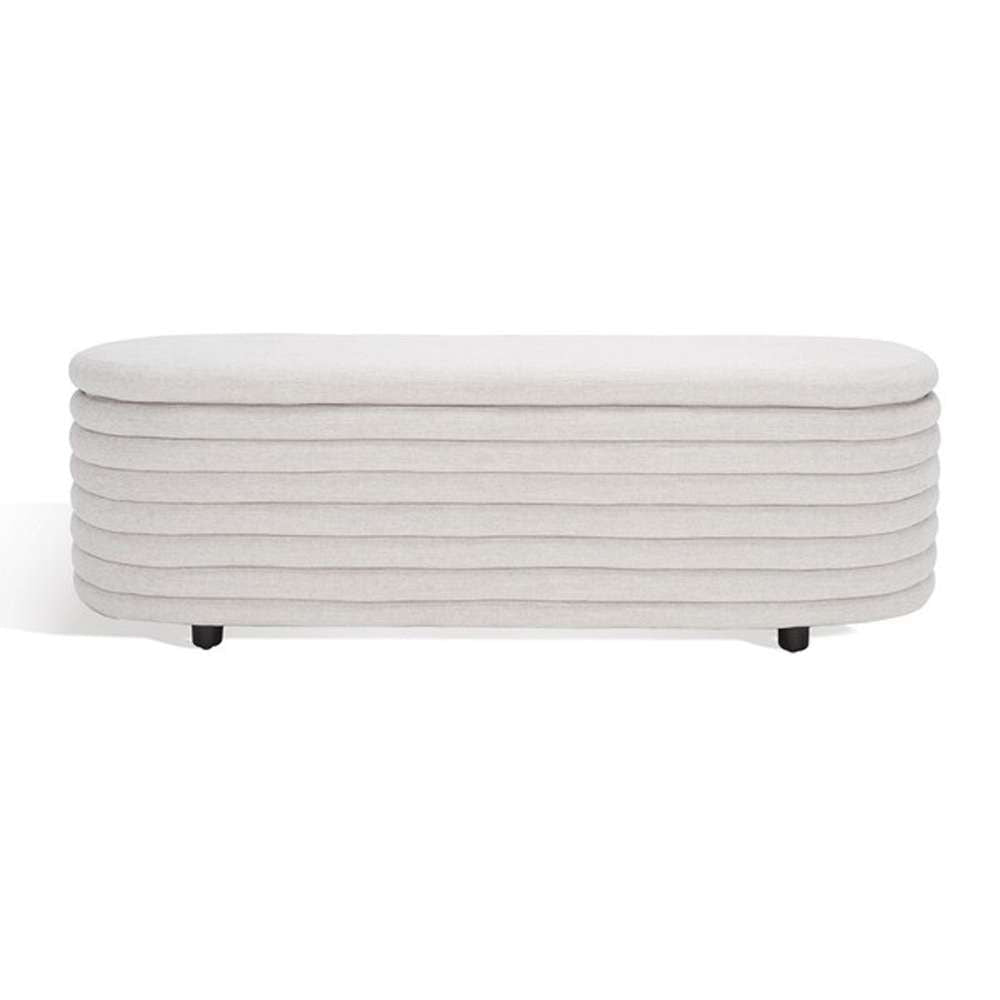 Safavieh - Couture - Jaymie Storage Bench - Taupe - Black - SFV5040A veiw 2