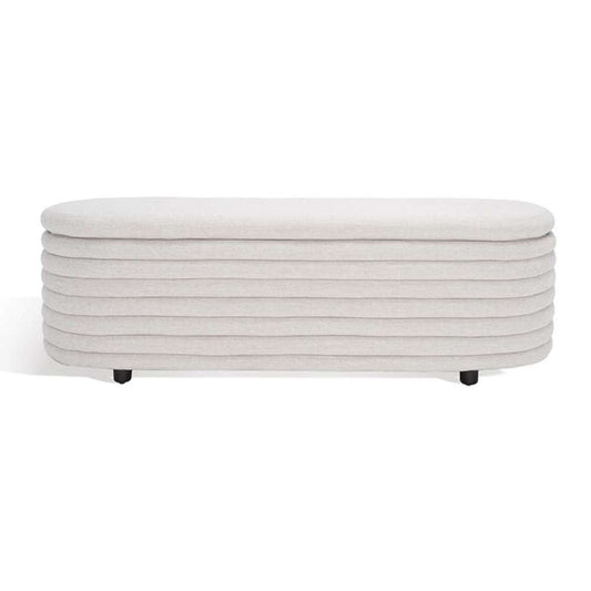 Safavieh - Couture - Jaymie Storage Bench - Taupe - Black - SFV5040A veiw 2