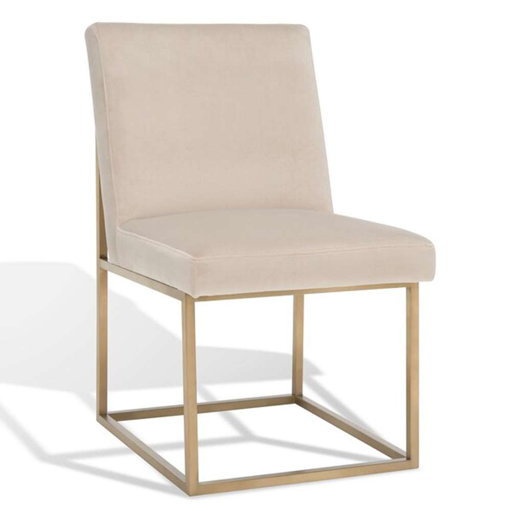 Safavieh - Couture - Jenette Dining Chair - Taupe - Gold - KNT7042G veiw 4