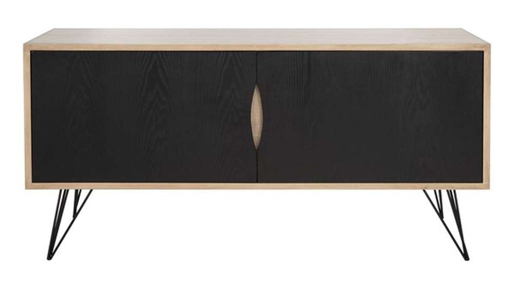 Safavieh - Jeralyn Sideboard - Light Oak - Black - FOX4232A veiw 1