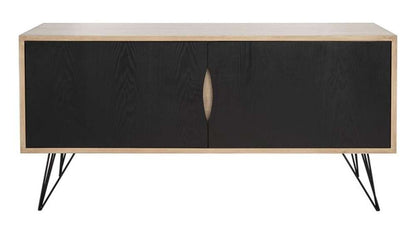 Safavieh - Jeralyn Sideboard - Light Oak - Black - FOX4232A veiw 1