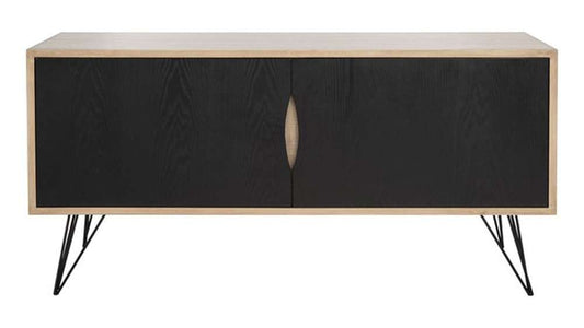 Safavieh - Jeralyn Sideboard - Light Oak - Black - FOX4232A veiw 1