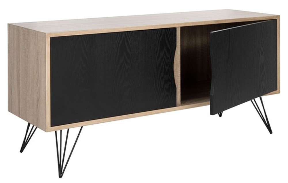 Safavieh - Jeralyn Sideboard - Light Oak - Black - FOX4232A veiw 3