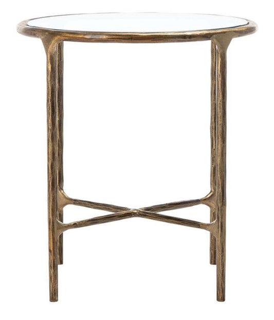 Safavieh - Couture - Jessa Metal Round End Table - Brass - SFV9505A veiw 1