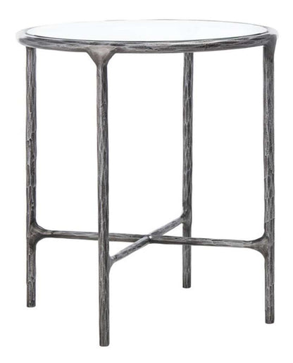 Safavieh - Couture - Jessa Metal Round End Table - Silver - SFV9505B veiw 3