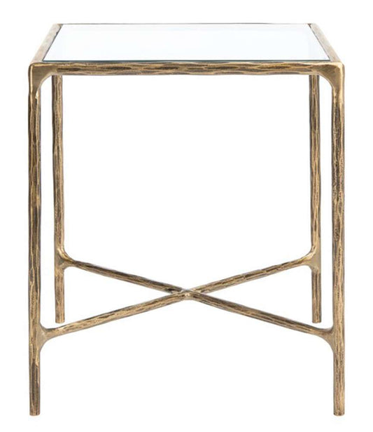 Safavieh - Couture - Jessa Metal Square End Table - Brass - SFV9503A veiw 1