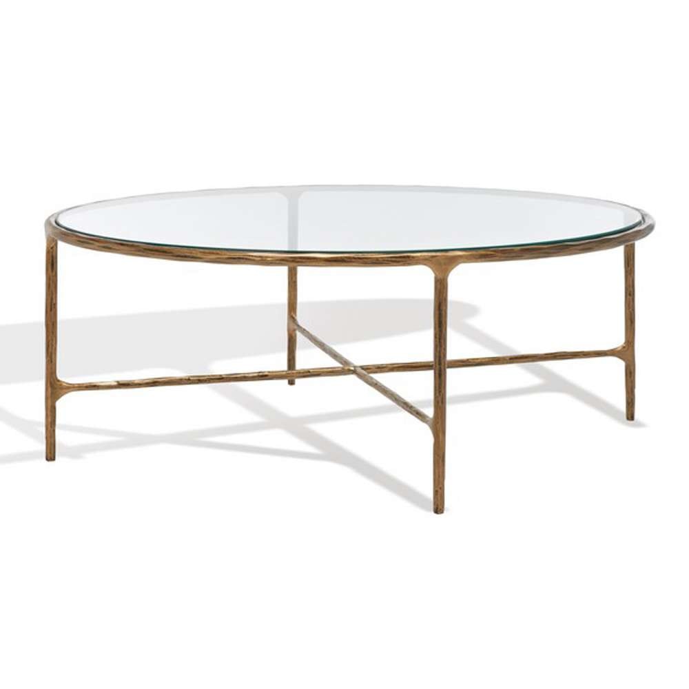 Safavieh - Couture - Jessa Oval Metal Coffee Table - Brass - SFV9521A veiw 3