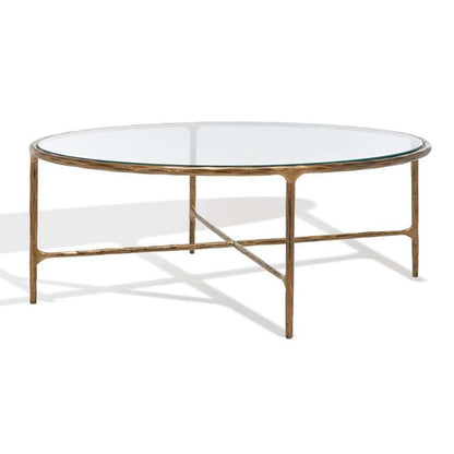 Safavieh - Couture - Jessa Oval Metal Coffee Table - Brass - SFV9521A veiw 3