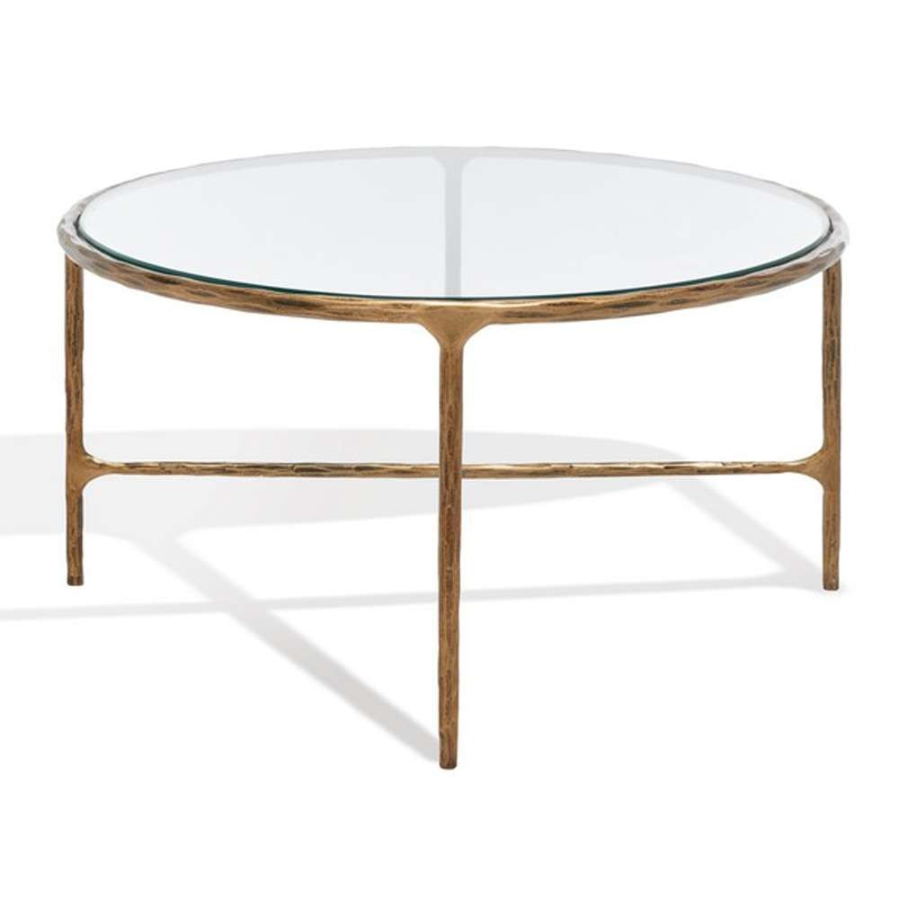 Safavieh - Couture - Jessa Oval Metal Coffee Table - Brass - SFV9521A veiw 4