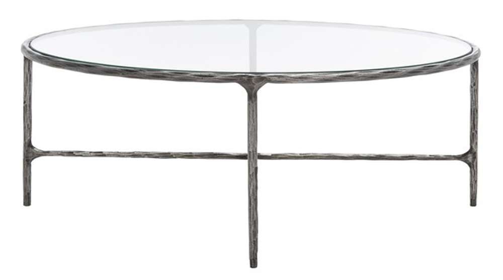 Safavieh - Couture - Jessa Oval Metal Coffee Table - Silver - SFV9521B veiw 1