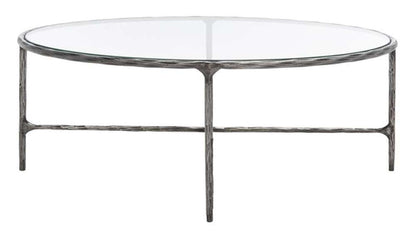 Safavieh - Couture - Jessa Oval Metal Coffee Table - Silver - SFV9521B veiw 1