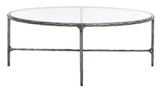 Safavieh - Couture - Jessa Oval Metal Coffee Table - Silver - SFV9521B veiw 1