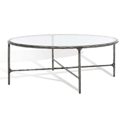 Safavieh - Couture - Jessa Oval Metal Coffee Table - Silver - SFV9521B veiw 3