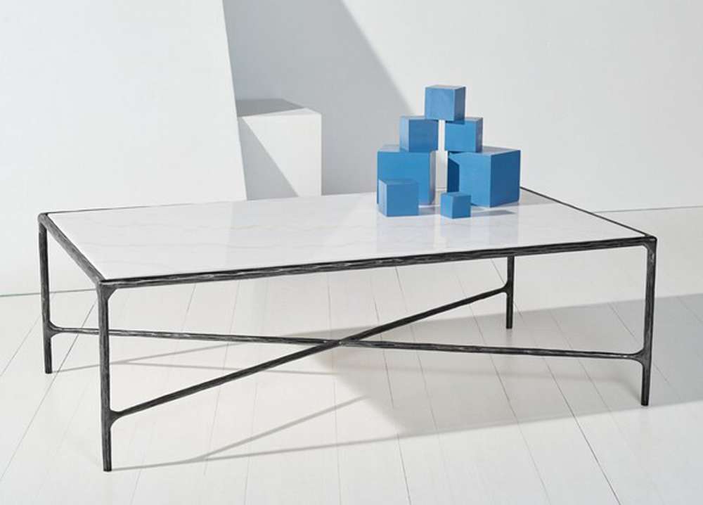 Safavieh - Couture - Jessa Rectangle Coffee Table - Black - White - SFV9500D veiw 3