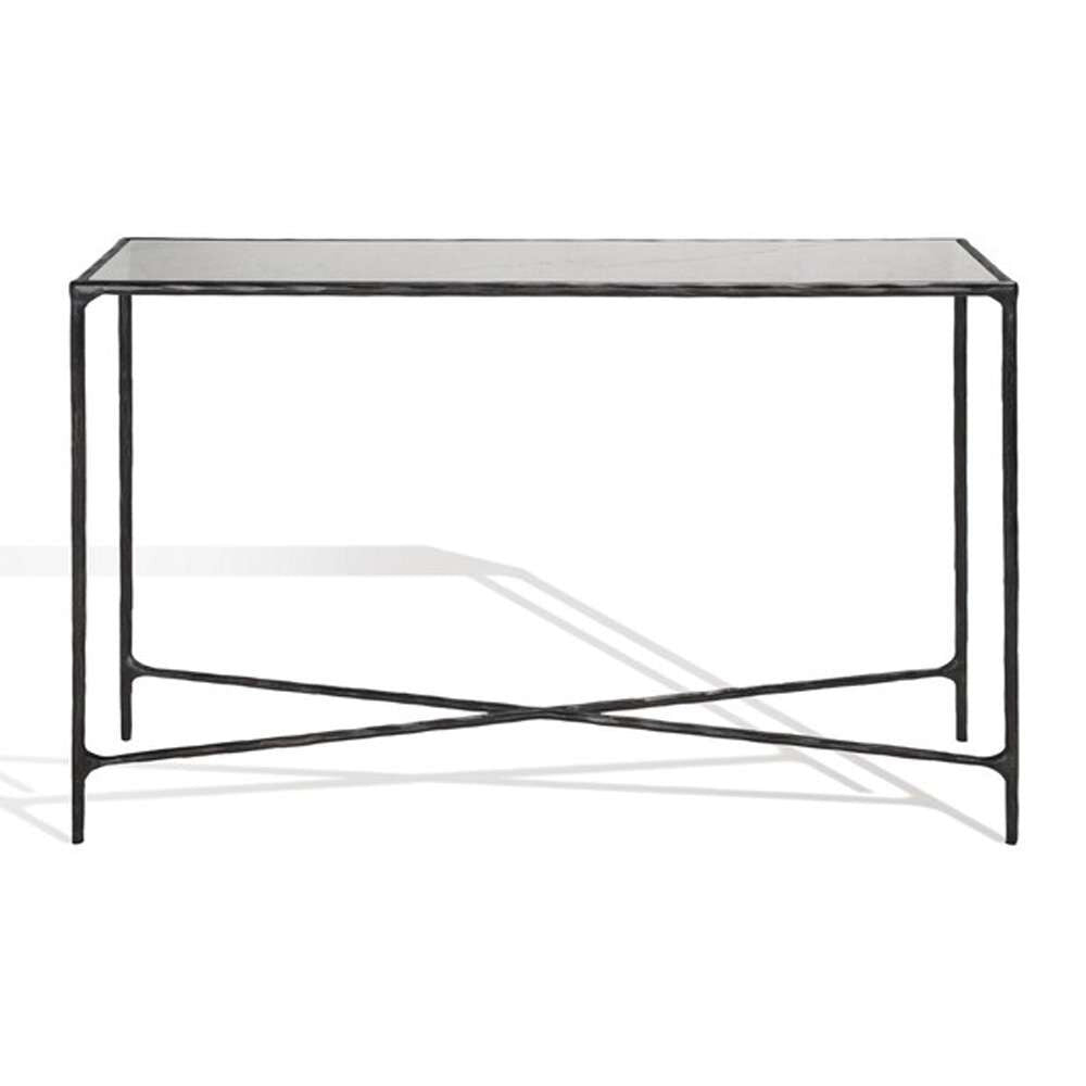 Safavieh - Couture - Jessa Rectangle Console Table - Black - White - SFV9502D veiw 2