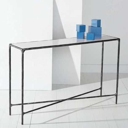 Safavieh - Couture - Jessa Rectangle Console Table - Black - White - SFV9502D veiw 3