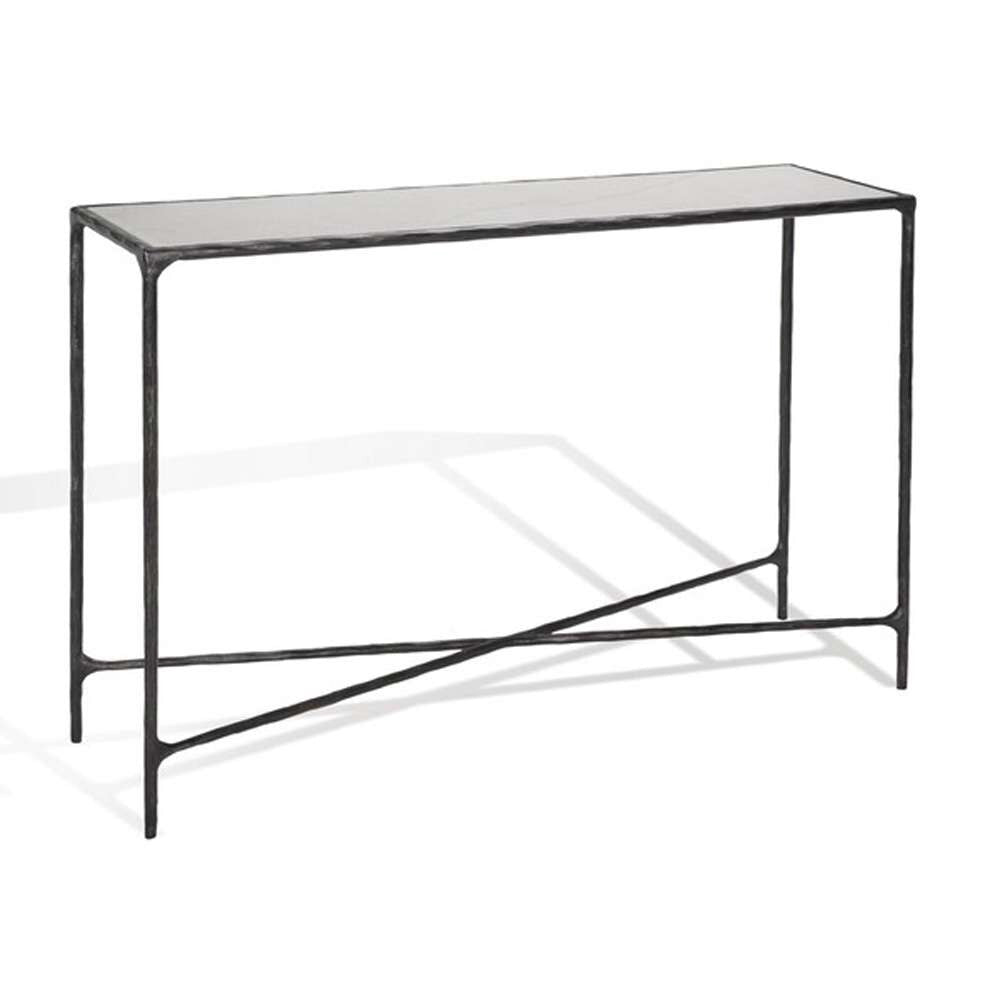 Safavieh - Couture - Jessa Rectangle Console Table - Black - White - SFV9502D veiw 4