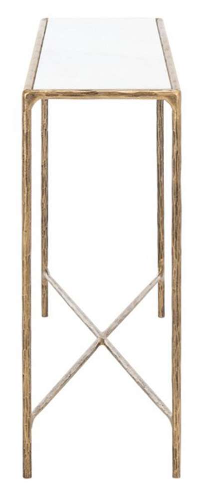 Safavieh - Couture - Jessa Rectangle Console Table - White - Brass - SFV9502C veiw 4
