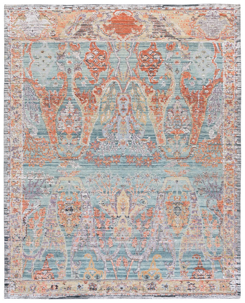 Safavieh - Jewel Of India 201J Teal Rust - 8" X 10" - JWL201J-8 view 1