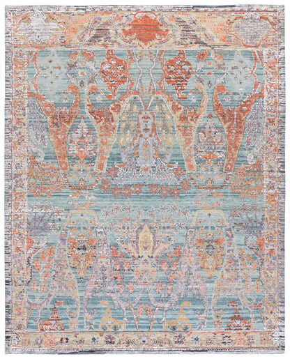 Safavieh - Jewel Of India 201J Teal Rust - 9" X 12" - JWL201J-9 view 1