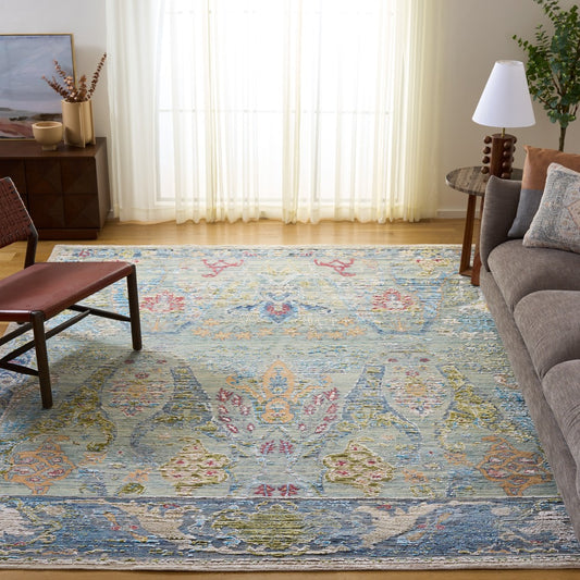 Safavieh - Jewel Of India 201L Blue Beige - 8" X 10" - JWL201L-8 view 2