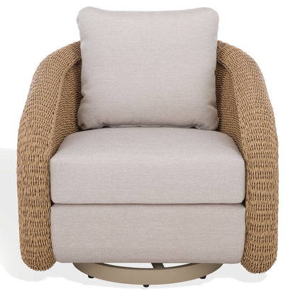 Safavieh - Jilina Swival Wicker Patio Chair / Natural / Beige - CPT4013A view 1