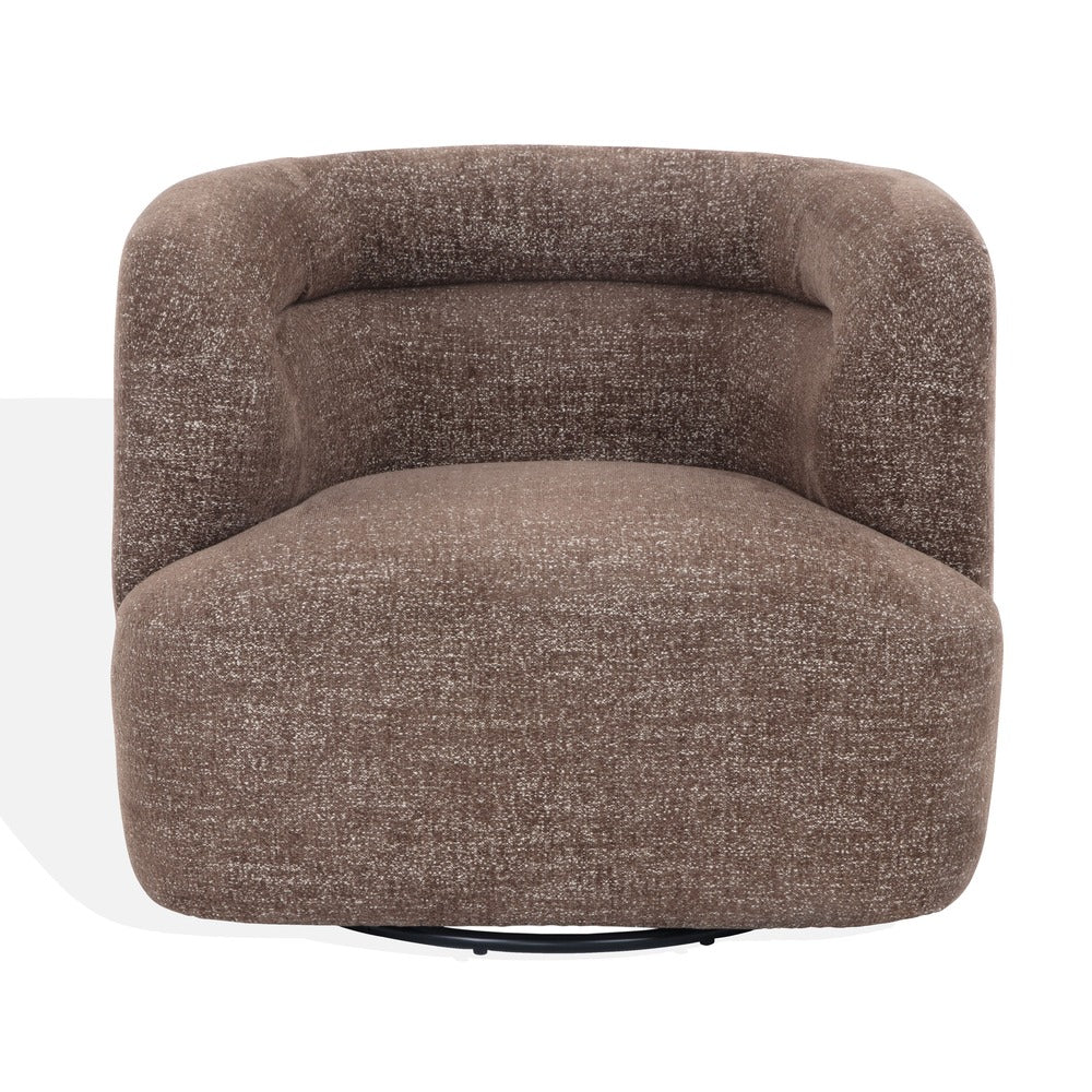 Safavieh - Joangela Barrel Back Swivel Chair / Dark Brown - SFV4887B view 1