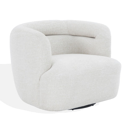 Safavieh - Joangela Barrel Back Swivel Chair / Taupe - SFV4887A view 3