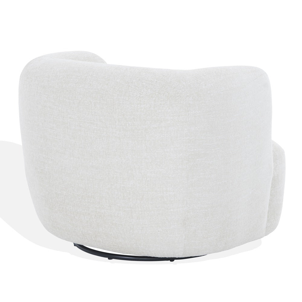Safavieh - Joangela Barrel Back Swivel Chair / Taupe - SFV4887A view 4