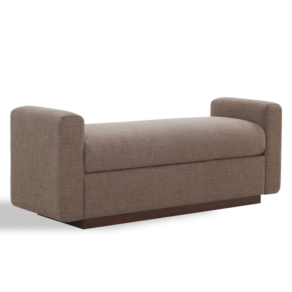 Safavieh - Joanndria Upholstered Bench / Brown / Walnut - SFV5154B view 3