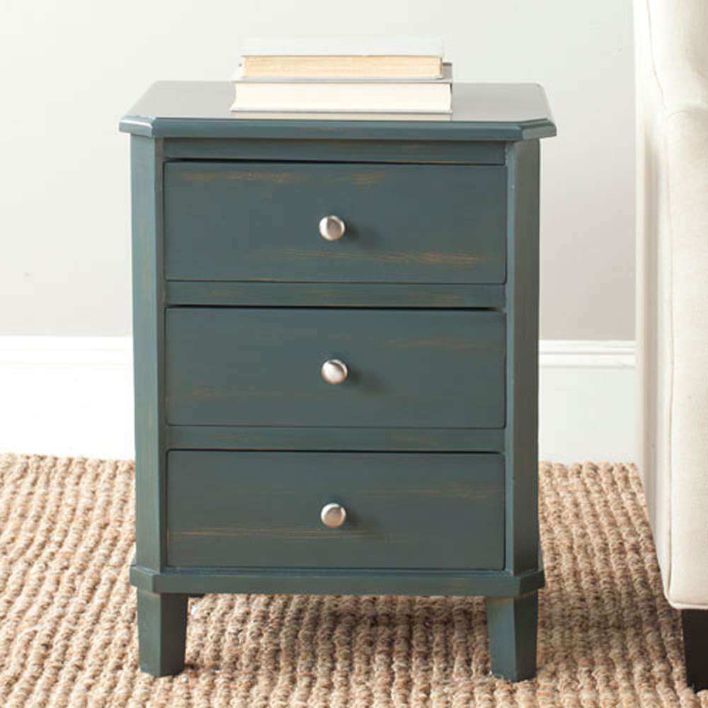 Safavieh - Joe Night Stand W/Storage Drws - Dark Teal - AMH6629B veiw 2