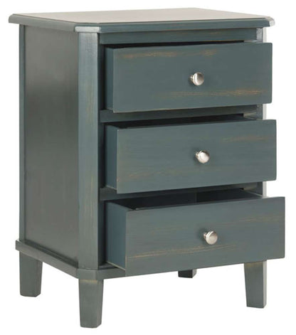 Safavieh - Joe Night Stand W/Storage Drws - Dark Teal - AMH6629B veiw 3