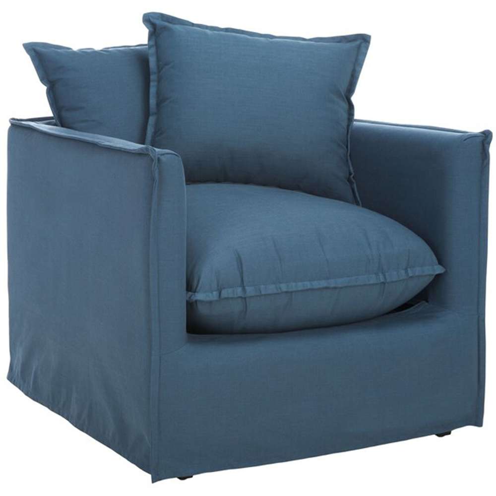 Safavieh - Joey Arm Chair - Blue - MCR4651A veiw 3