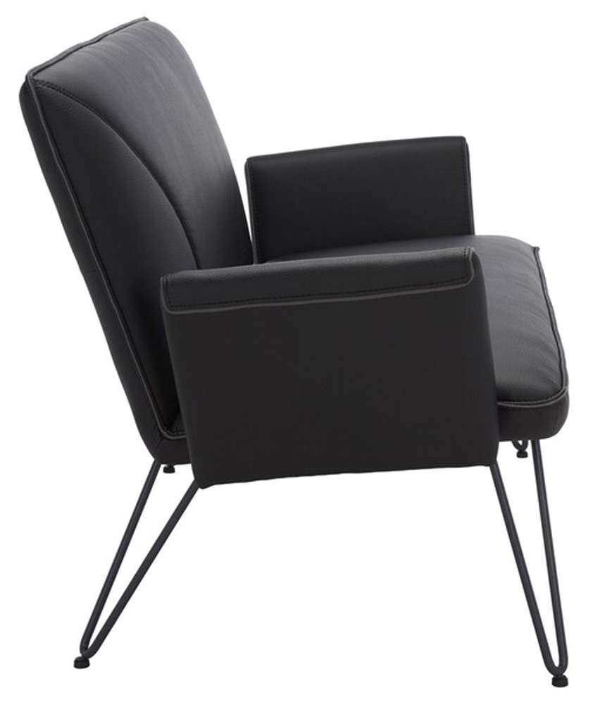 Safavieh - Johannes Settee - Black - FOX1701D veiw 4