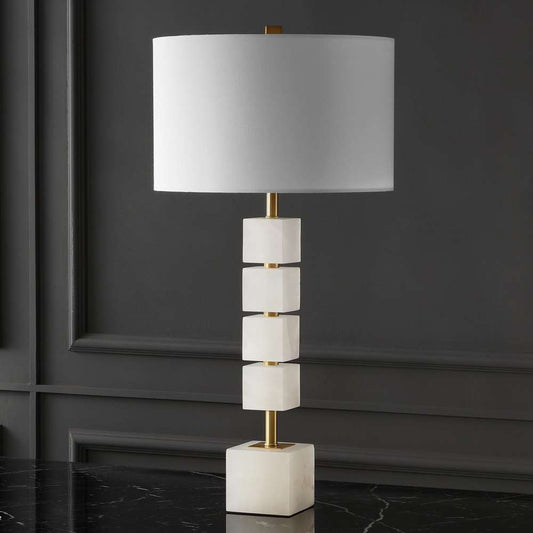 Safavieh - Couture - Johnny Alabaster Table Lamp - White - Gold - CTL1036A veiw 1