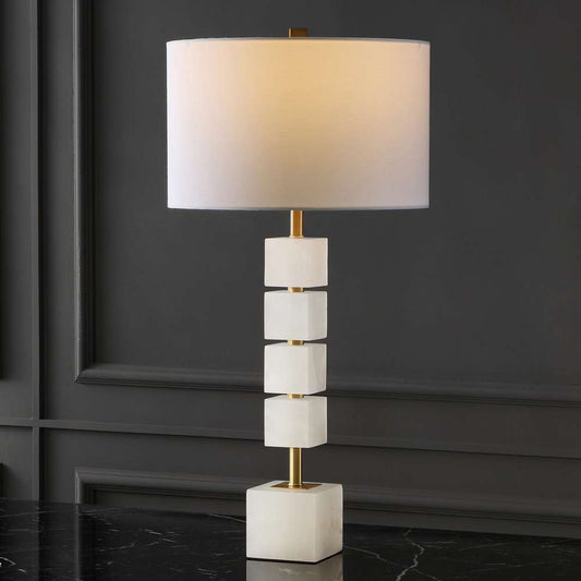 Safavieh - Couture - Johnny Alabaster Table Lamp - White - Gold - CTL1036A veiw 2