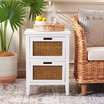 Safavieh - Jonah End Table - White - AMH6531D veiw 3